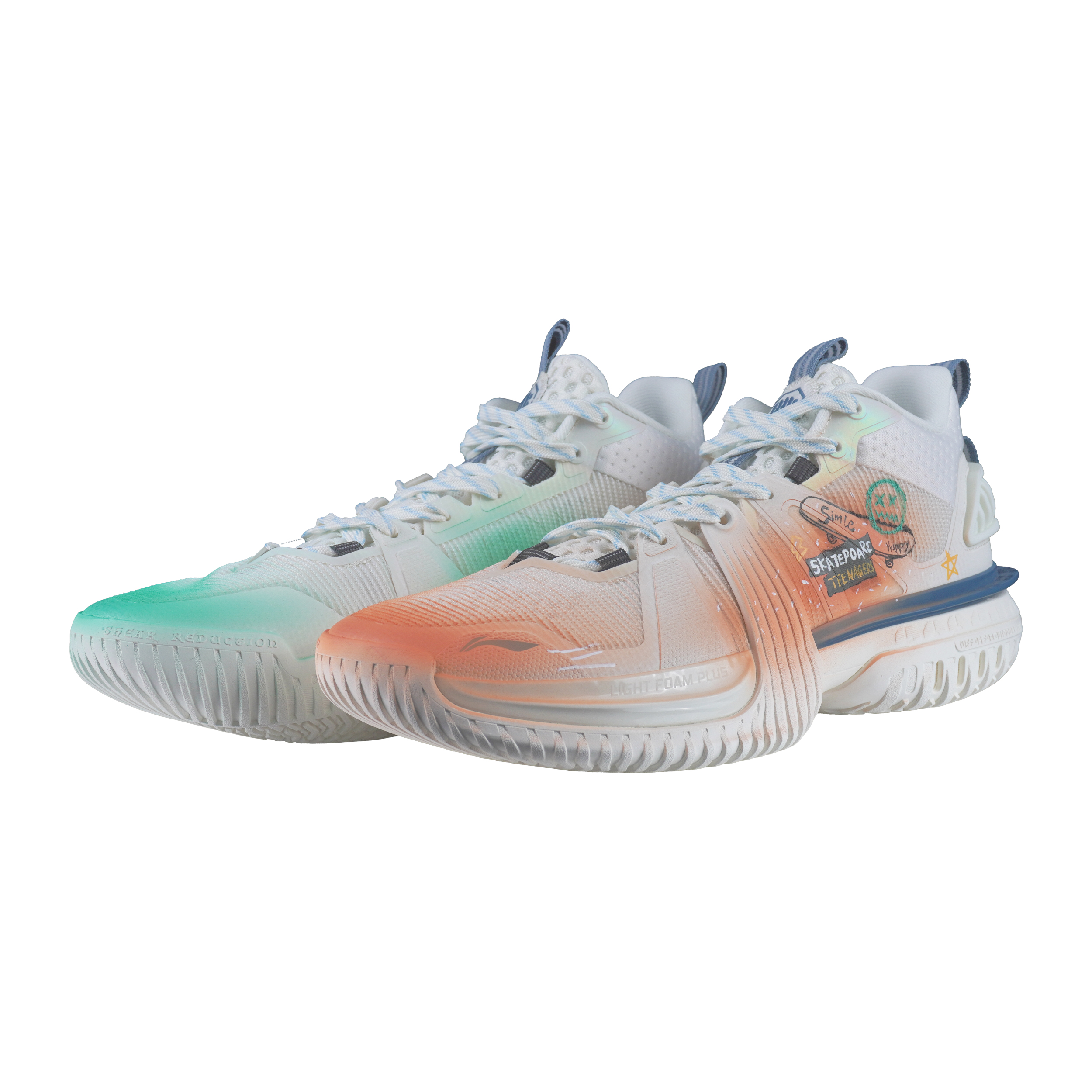 Li Ning Storm 2024 Abrasion Resistant Cushioning Abrasion Resistant Cushioning Low top Basketball Shoes Men’s
