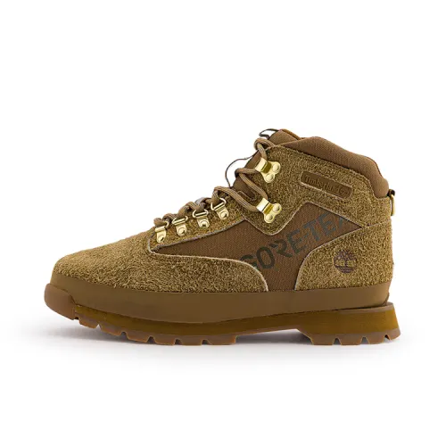 Timberland Comfortable Slip Resistant Mid top Mountaineering Shoes Men's Brown Beige