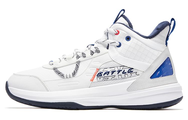 QIAODAN Fleece Lined Trendy Versatile Slip Resistant, Abrasion Resistant, Lightweight Mid top Basketball Shoes Men’s