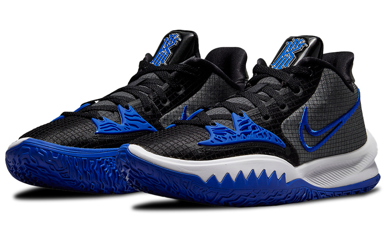 Мужские кроссовки Nike Kyrie Low 4 TB (черно-синие) — фото 3