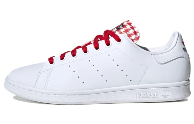 Adidas Originals Stan Smith Low top Skateboard Shoes Women's White Red Black