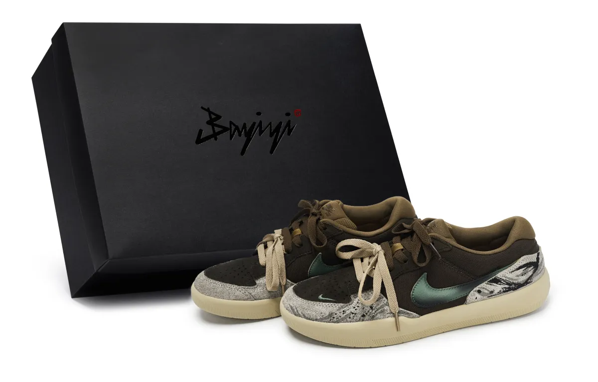Nike SB Force 58 811 Manufacturing, Night's Rest Mountain Retreat, Special Shoe Box Abrasion Resistant Low top