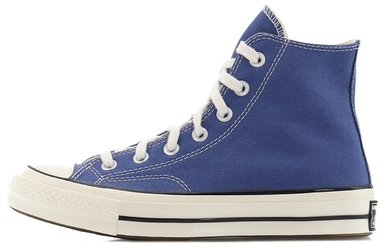 Converse 1970s chuck taylor comfortable, lightweight, wear-resistant, lightweight, shock-absorbing, high-top canvas shoes, same style for men and women, navy blue