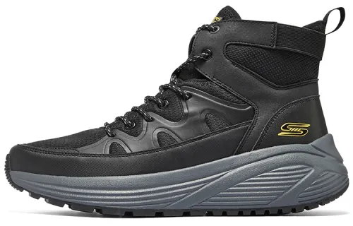 Skechers Bob's Abrasion Resistant Mid top Outdoor Shoes Men's Black
