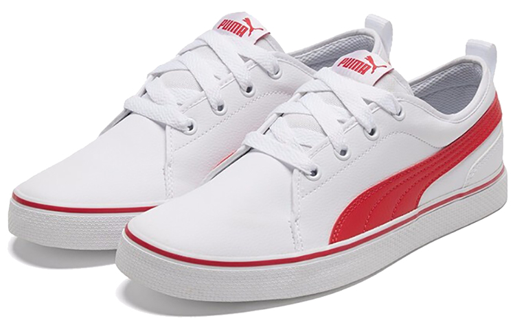 Кеды PUMA (бело-красные) — фото 3