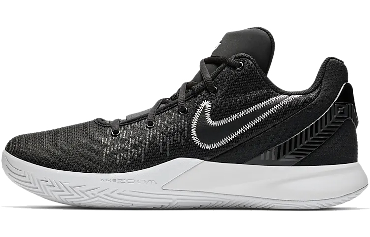 Nike Flytrap 2 Kyrie Irving Fashionable and versatile, non-slip and lightweight, low-top practical basketball shoes, men and women, black and white hooks