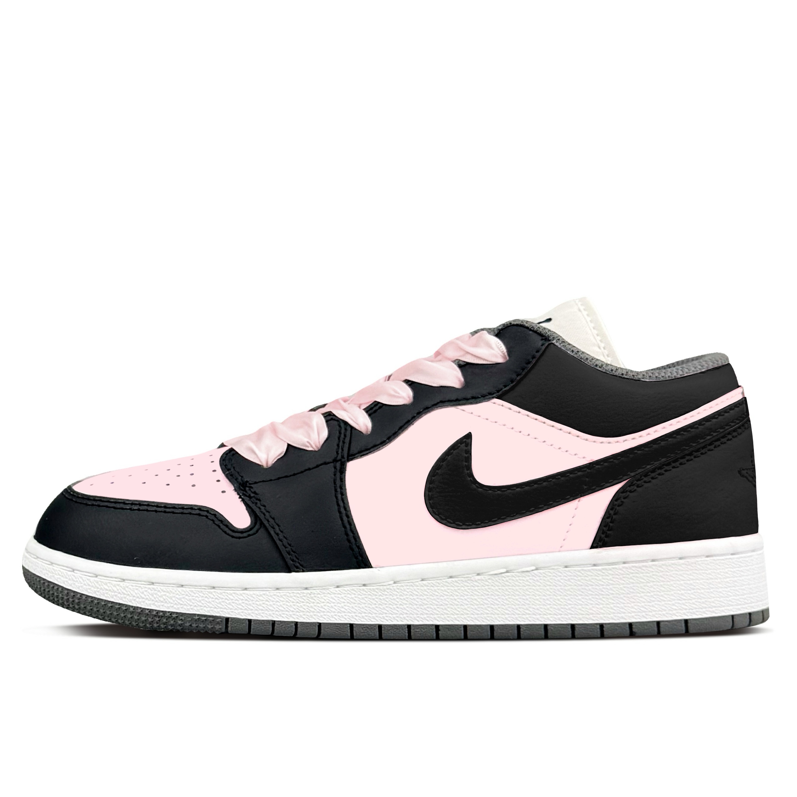 Jordan Air Jordan 1 Abrasion Resistant Abrasion Resistant Low top Vintage Basketball Shoes Women’s Strawberry Pink