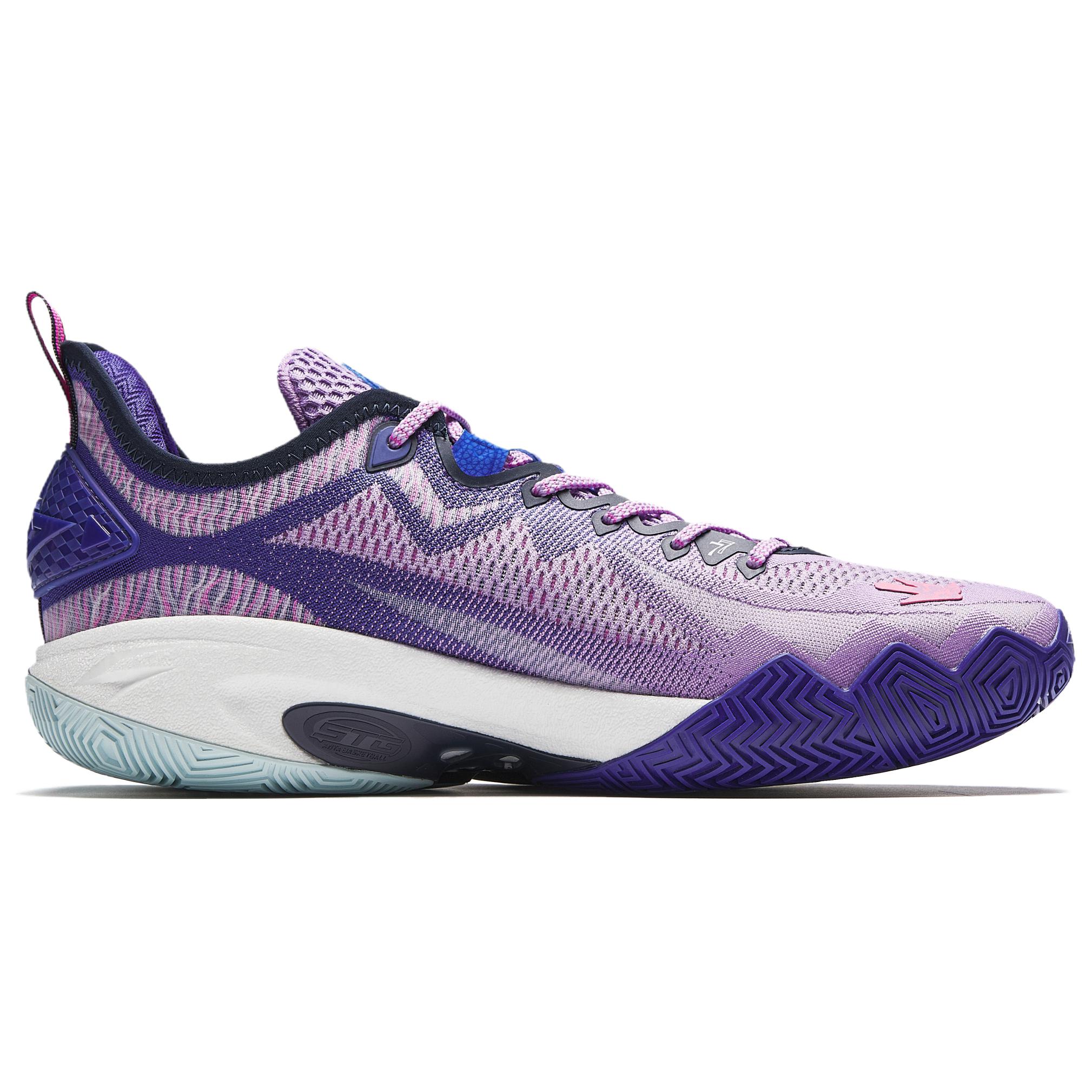Anta Swagger 2 Cushioning Abrasion Resistant Rebound Low top Basketball Shoes Men’s Purple Blue