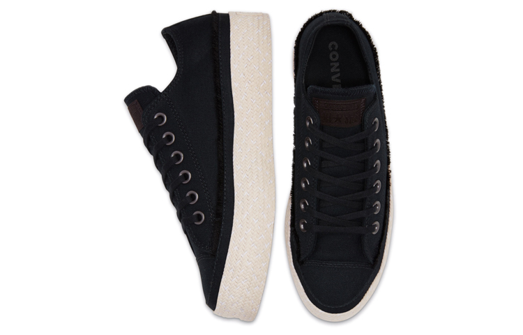 Женские слипоны Converse Chuck Taylor All Star Espadrille (черные) — фото 4