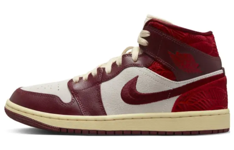Air Jordan 1 Mid Se 'Red Cream' Women's