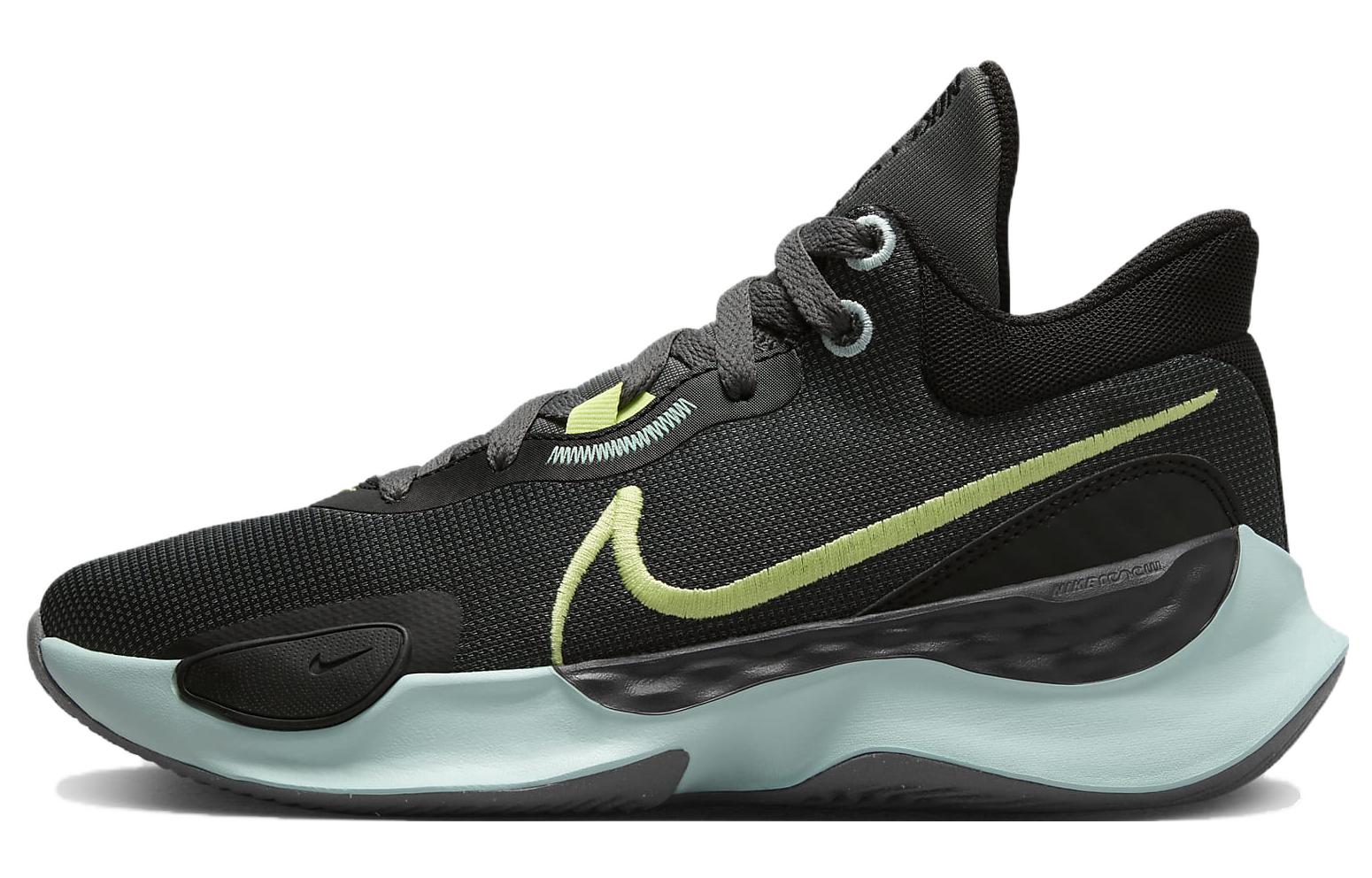 Nike Renew Elevate 3 Black Iron Grey Jade Ice Pastel Yellow Women's