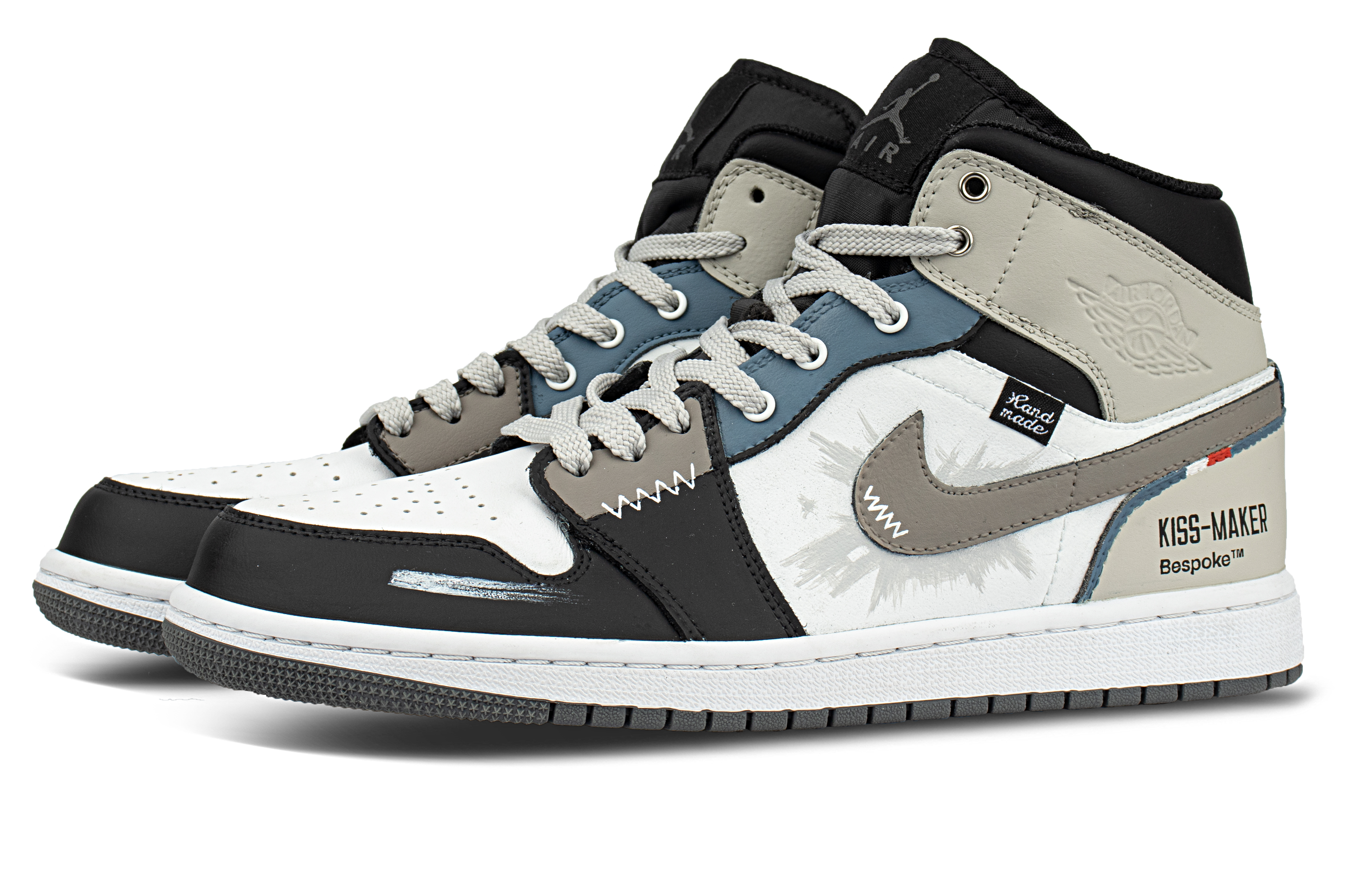 Jordan Air Jordan 1 Abrasion Resistant Mid top Vintage Basketball Shoes Men’s