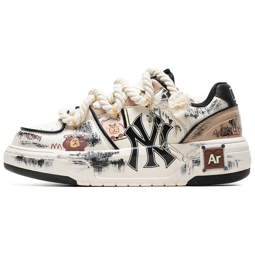 MLB Chunky Liner Cute Graffiti Slip Resistant Abrasion Resistant Slip Resistant Abrasion Resistant Low top