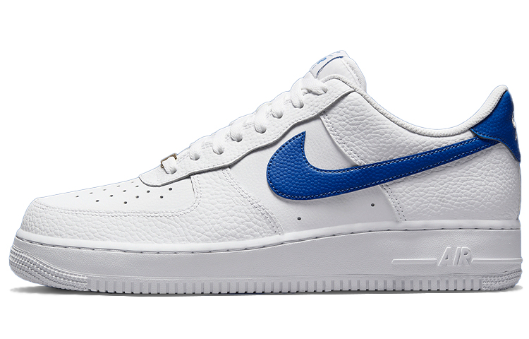 Мужские кеды Nike Air Force 1 Royal Blue (бело-синие) — фото 1
