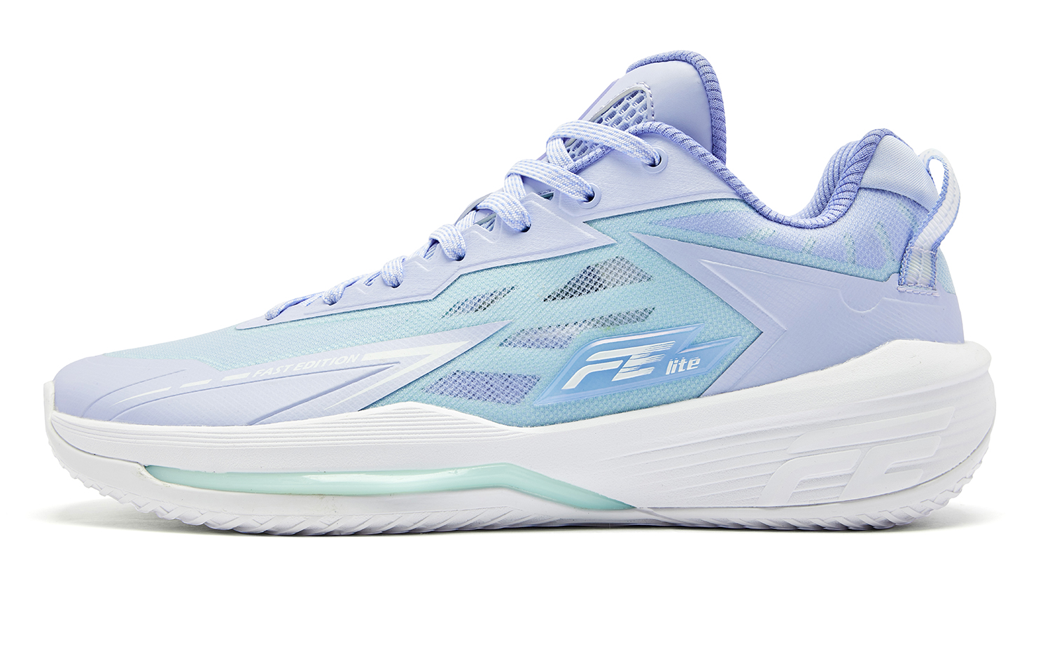 QIAODAN Low top Basketball Shoes Men’s Yi Purple Light Green