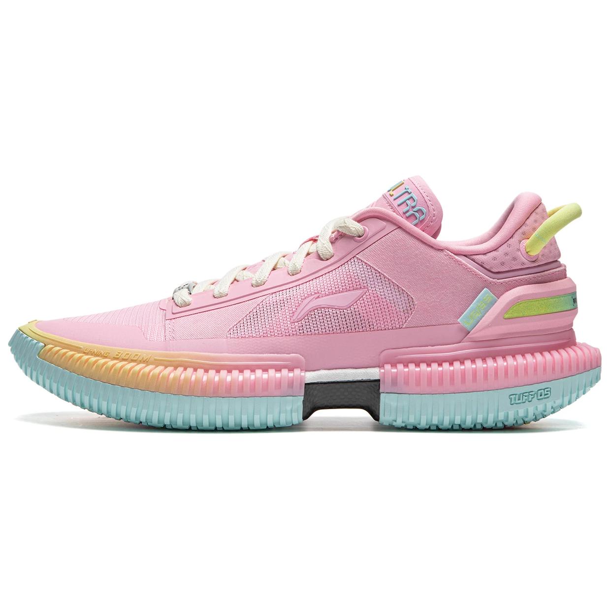 Li Ning Slip Resistant And Breathable Low top Basketball Shoes Men’s Phoenix Pink