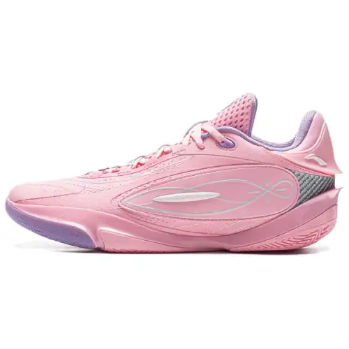 LiNing Wade 808 5 ULTRA Cherry Blossom comfortable sports wear-resistant non-slip low-top basketball shoes men's pink