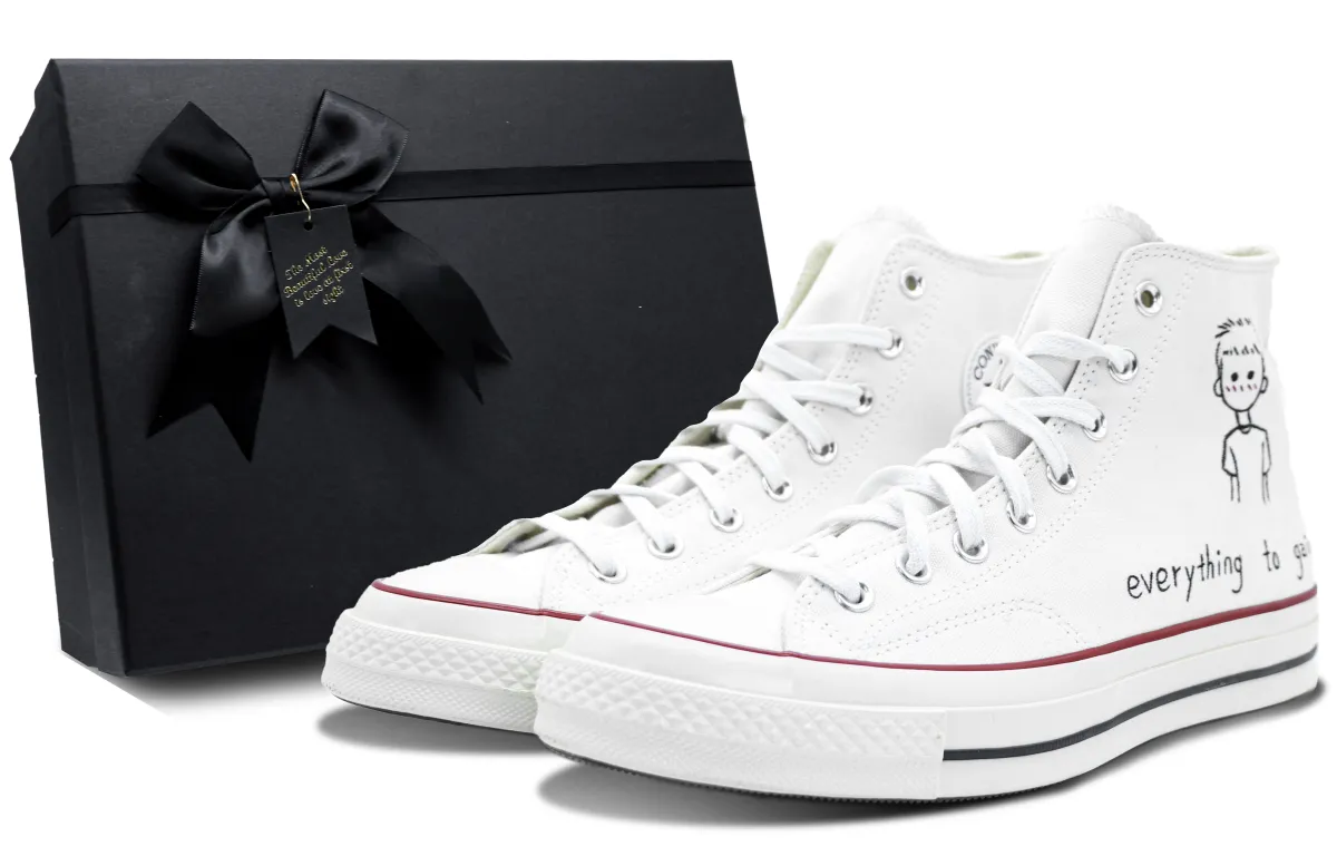 Converse 1970s Slip Resistant, Abrasion Resistant, Coverage Height Increasing High top Canvas Shoes Men's White