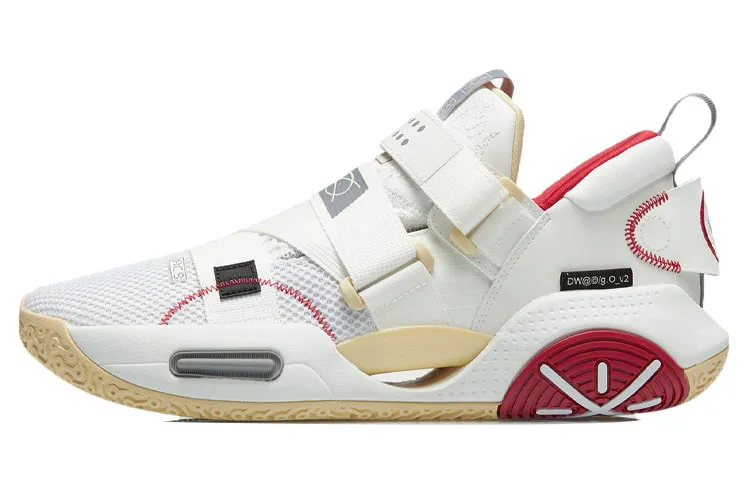 Li Ning All City 9 V2 Basketball Shoes Men's Low Top Standard White/Ivory