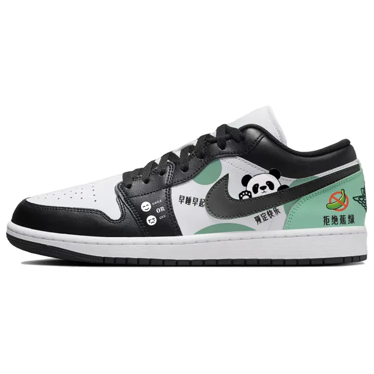 Jordan Air Jordan 1 Vintage Basketball Shoes Men's Low Top Green/White