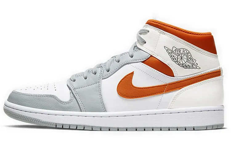 Jordan 1 Mid Starfish Pure Platinum