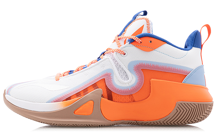Li Ning Storm 2020 Basketball Shoes Men’s Mid Top Orange