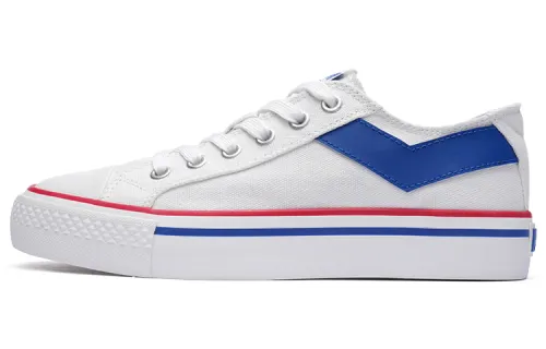 Pony Shooter Slip Resistant And Breathable Low top Canvas Shoes Unisex White Blue