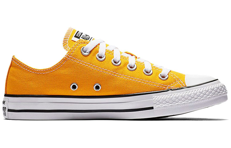 Кеды Converse Chuck Taylor All Star Seasonal Color Low Top (желто-белые) — Жёлтый / белый — фото 2