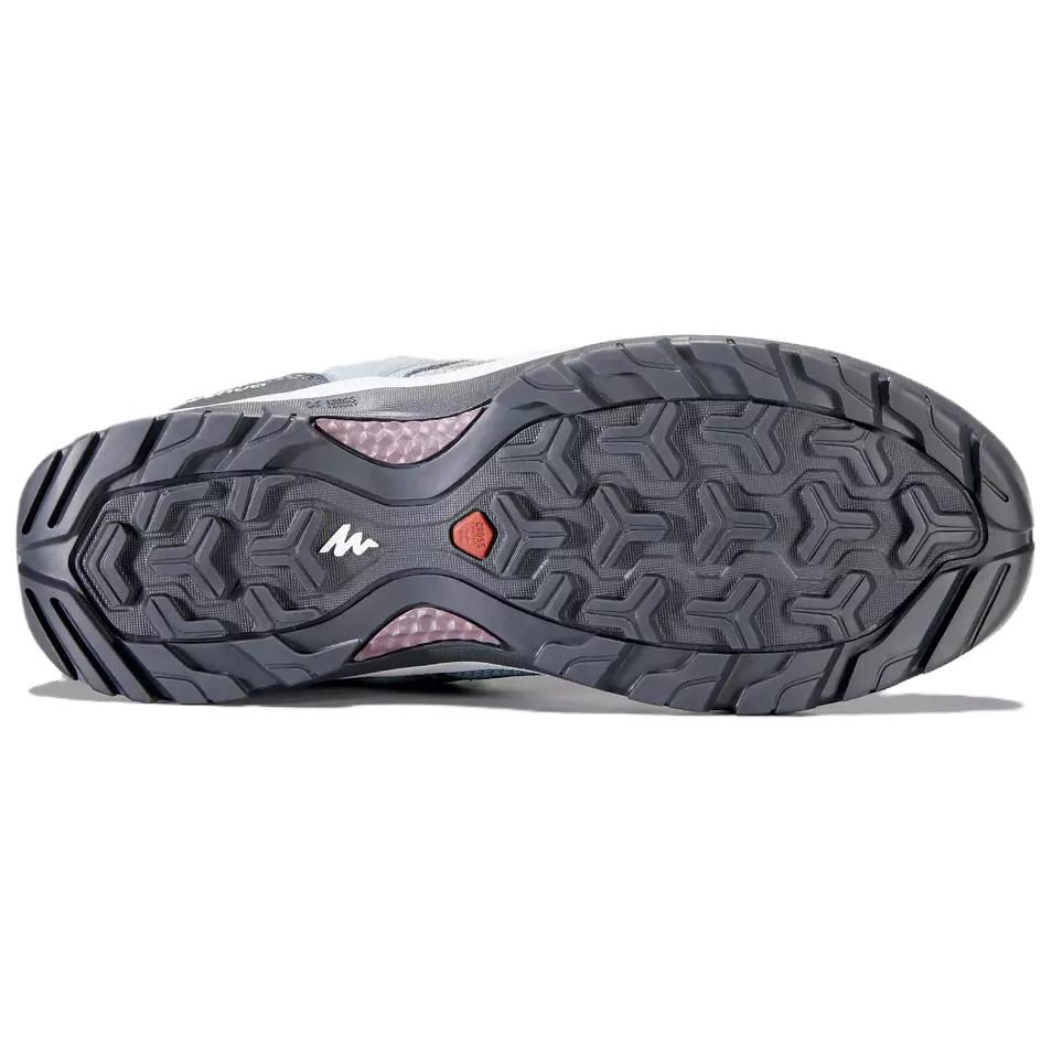 DECATHLON MH100 Leather Mid top Hiking Mountaineering Shoes Women’s Gray