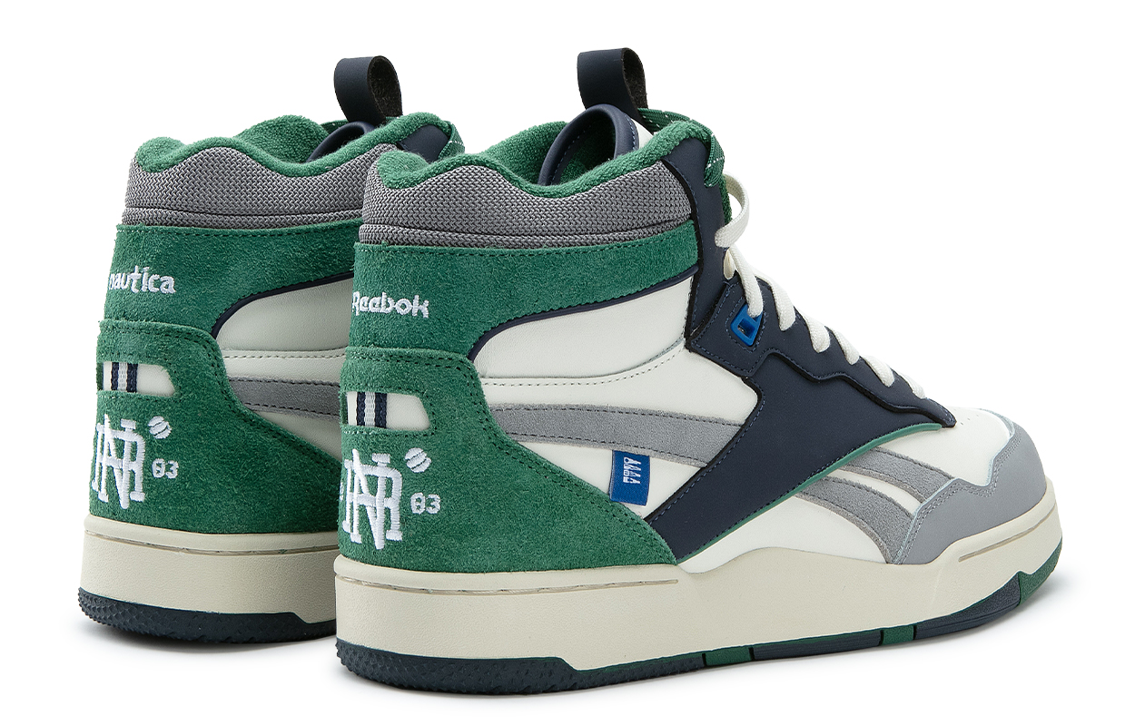 Nautica x Reebok BB 4000 II MID Fashionable And Versatile Comfortable Mid top Vintage Basketball Shoes Unisex
