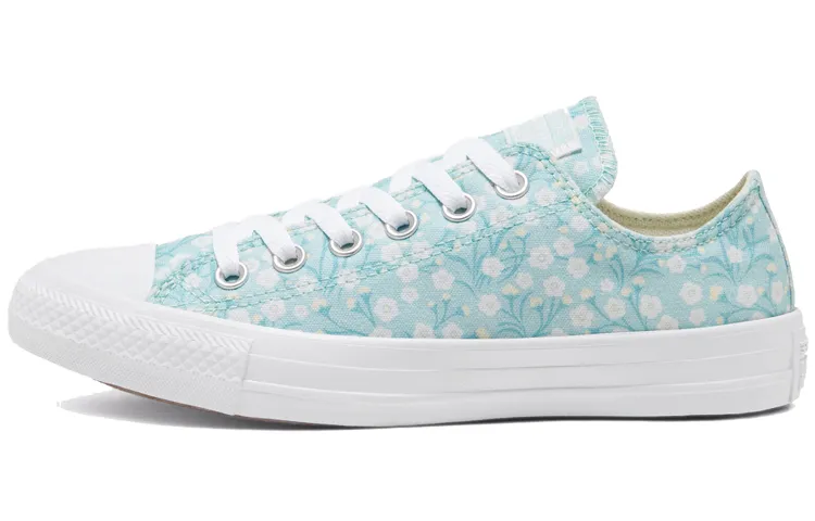 Converse Floral Chuck Taylor All Star Light Blue Sneakers Women's