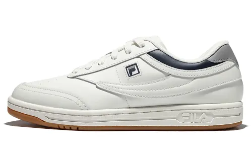 FILA Casual Low top Skateboard Shoes Unisex White Blue Korean Style