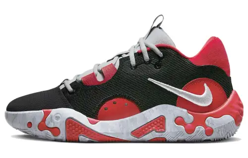 Nike PG 6 EP Paul George 6 Paul George 6 Low top Practical basketball shoes Men and women Same style Black and red Domestic version