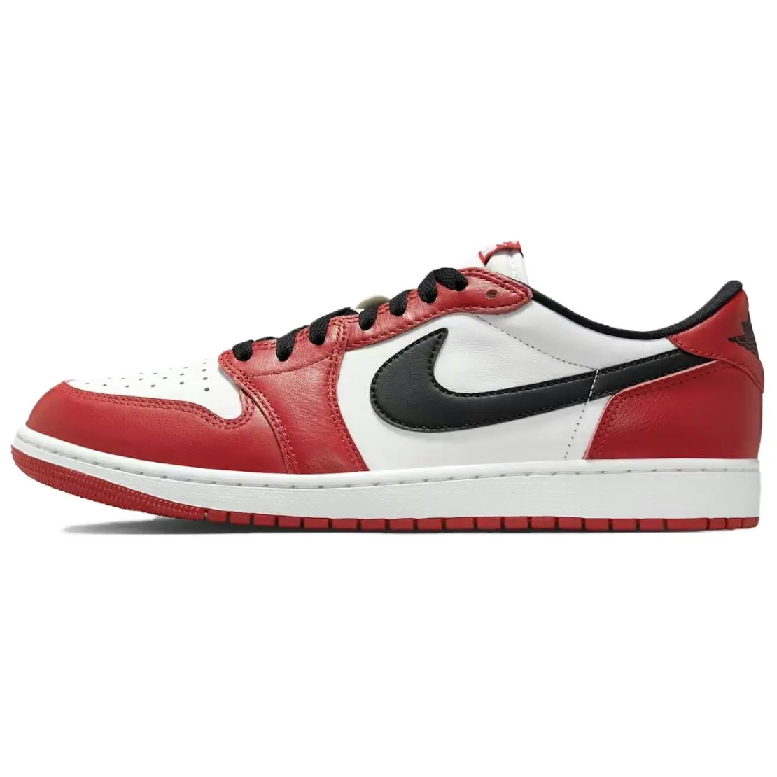 Jordan Air Jordan 1 Cushioning Low-top Vintage Basketball Shoes Men's Red White