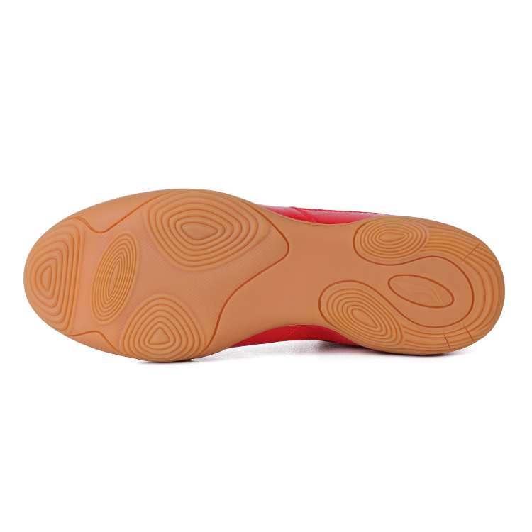 Li Ning Cushioning Slip Resistant Coverage Mid top Training Shoes Unisex Red Yellow