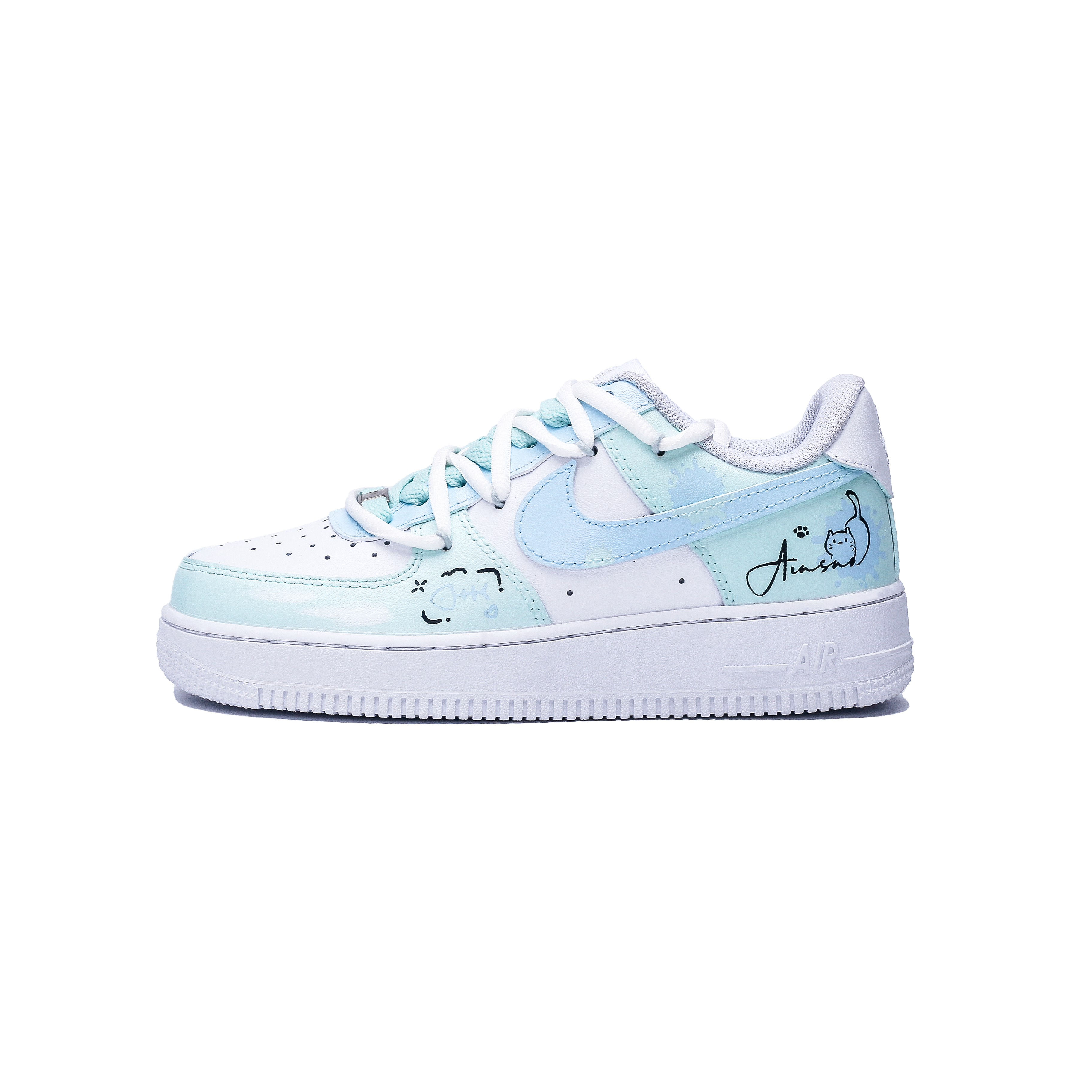 Nike Air Force 1 Air Force 1 Leather Slip Resistant Abrasion Resistant Coverage
