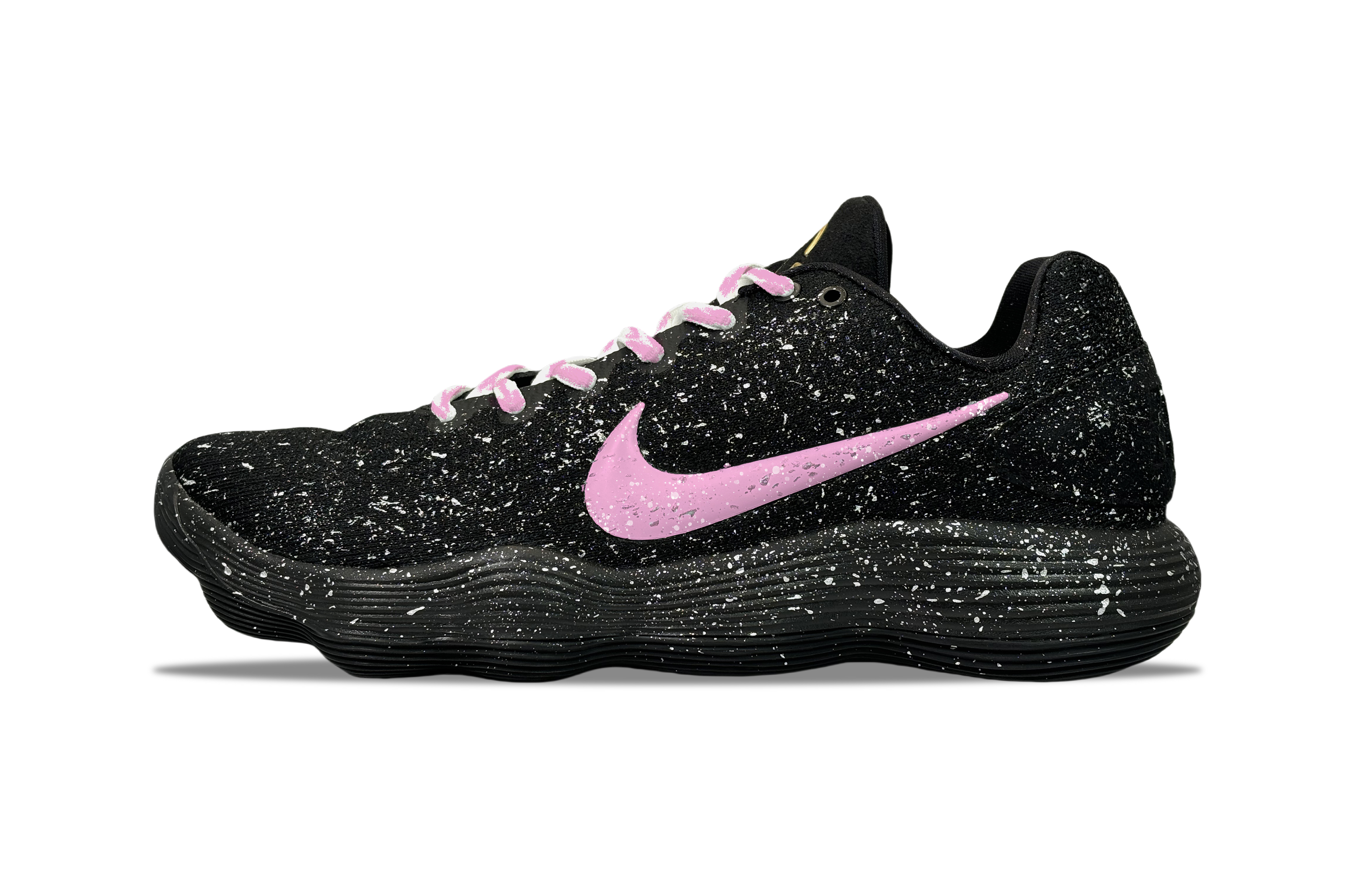 Nike Hyperdunk 2017 YDCC Midnight Pink Star Baby’s Breath Abrasion Resistant Low top Basketball Shoes Unisex Black Pink