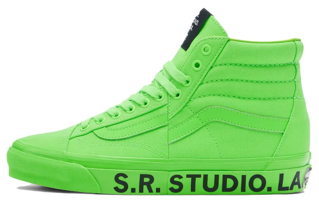 Vans Clash The Wall Fashion Mid top Skateboard Shoes Men's Green