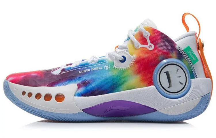 Li Ning Shadow 3 Textile, Synthetic Leather, TPU Cushioning Slip Resistant Abrasion Resistant Low top Basketball Shoes