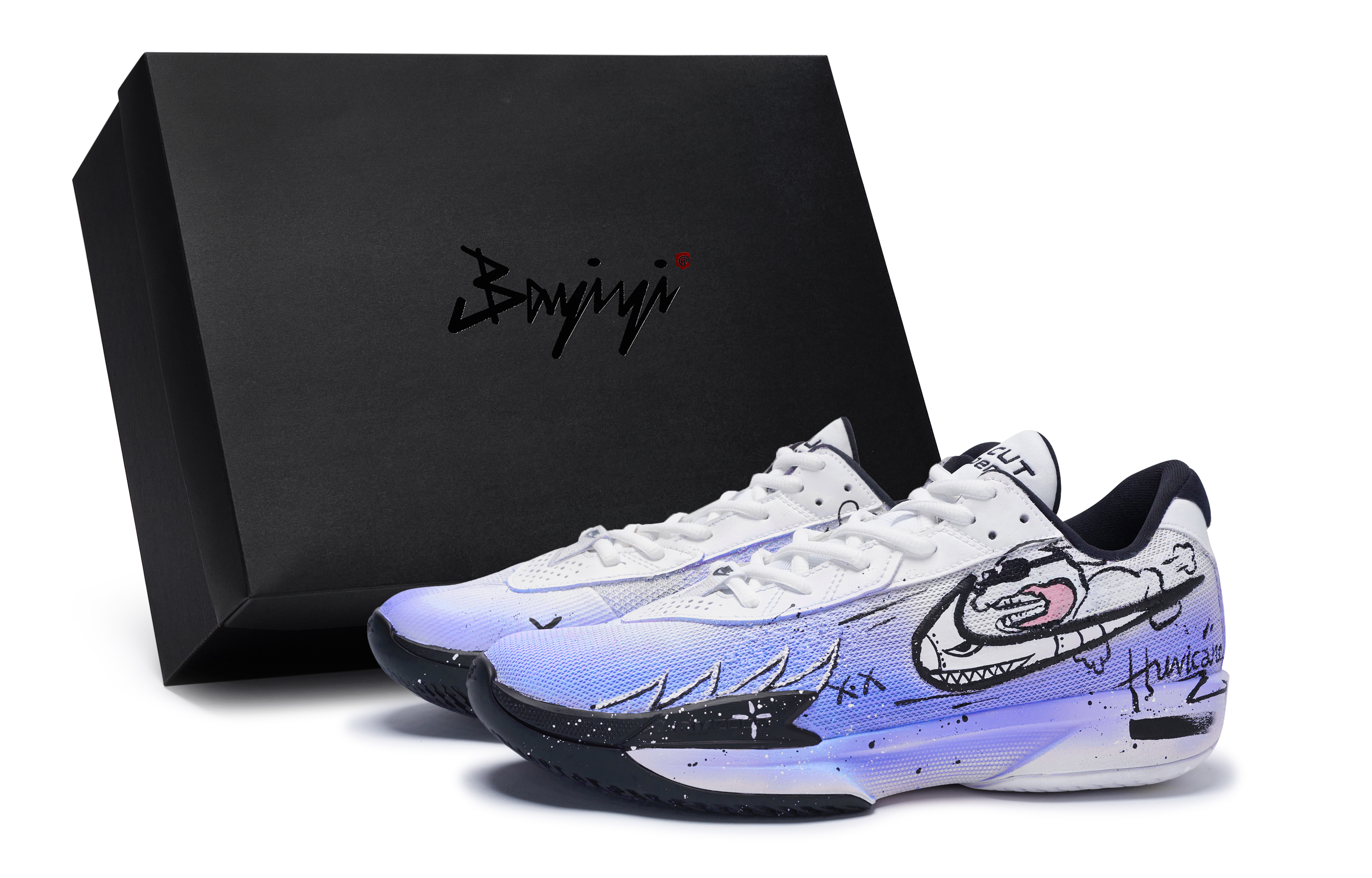 Nike Air Zoom G.T. Cut Academy 811 Manufacturing, Rocket Dog Blue, Special Shoe Box Low top Basketball Shoes Unisex