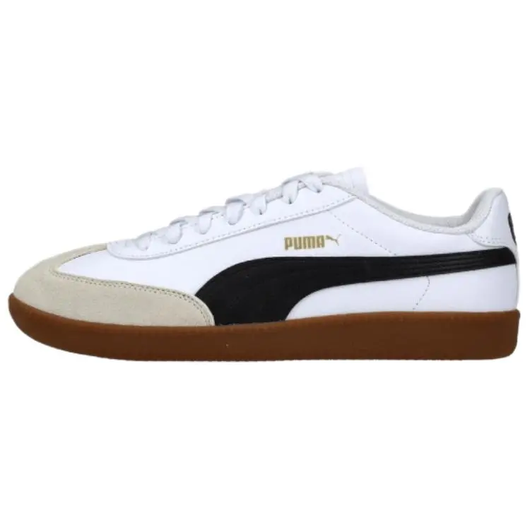 PUMA 9 T Low top Skateboard Shoes Men's White Black