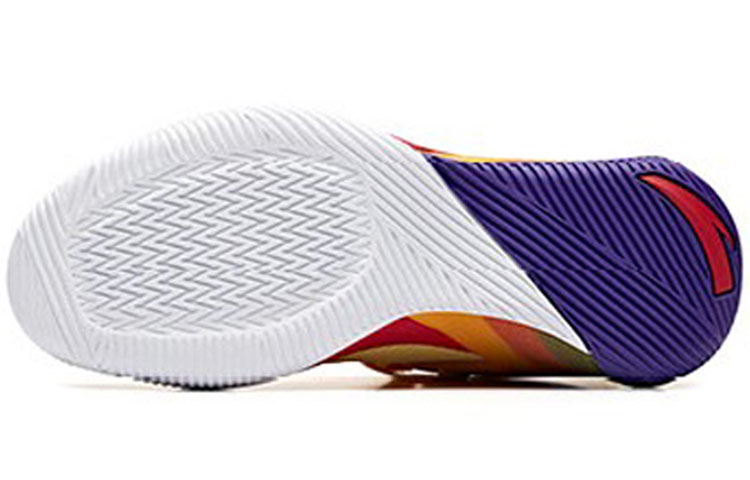 Anta Basketball Collection Low top Basketball Shoes Men’s Yellow Red Purple