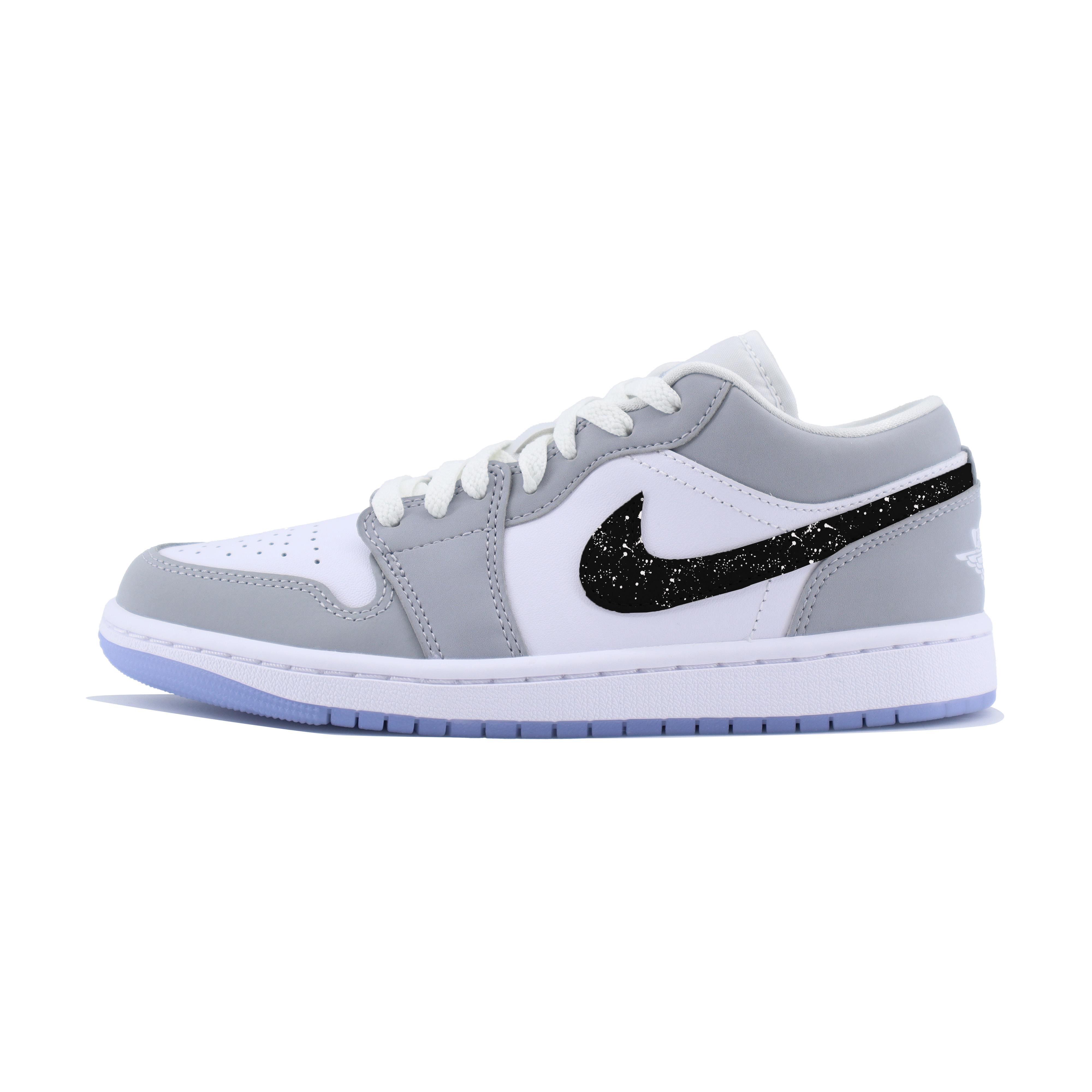 Jordan Air Jordan 1 Cool Black Slip Resistant Abrasion Resistant Slip Resistant Abrasion Resistant Low top