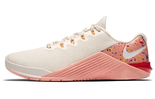 Nike Metcon 5 AMP Comfortable Sports Low Top Training Shoes Women's Pink White