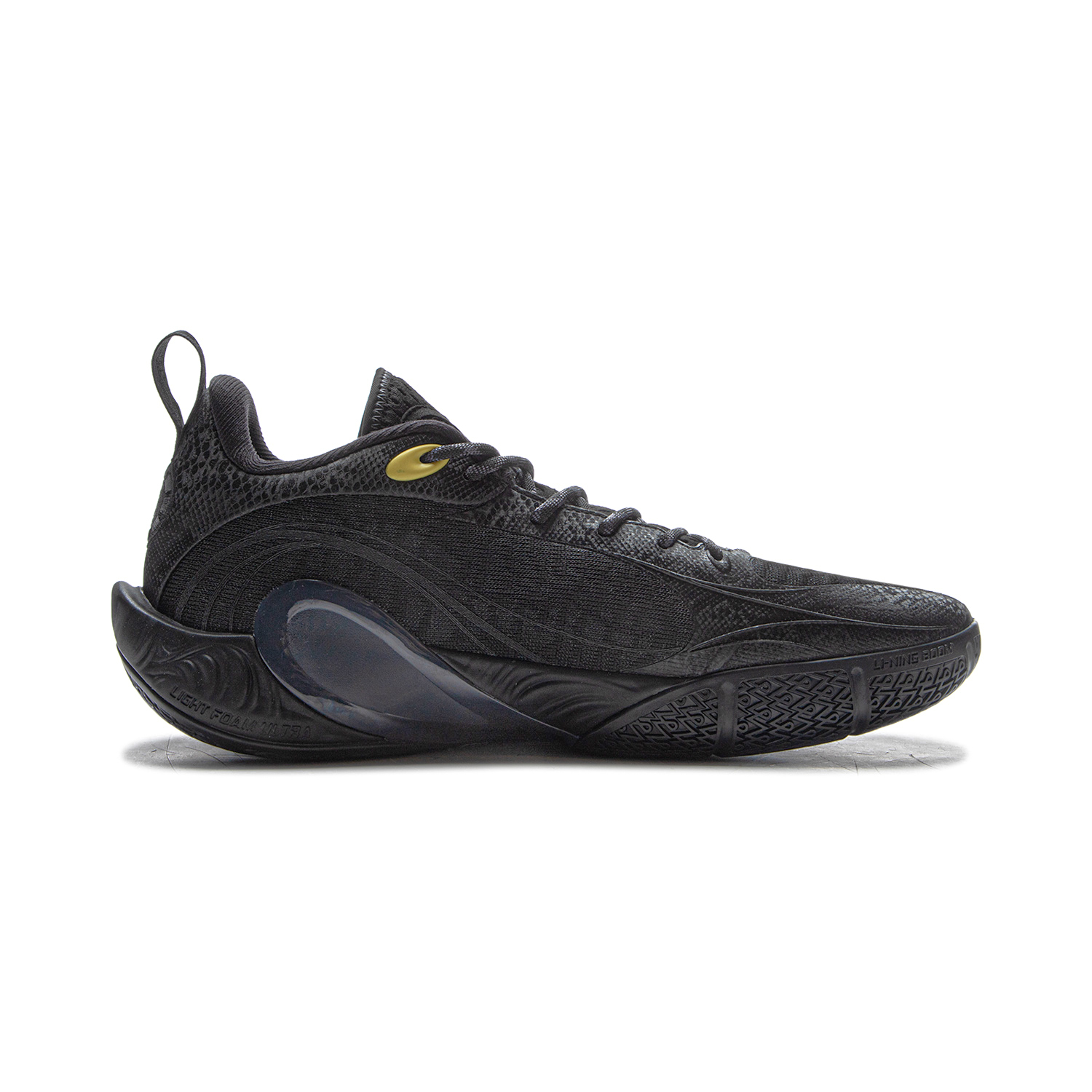 Li Ning DLO1 Cushioning Slip Resistant Rebound Grip Abrasion Resistant Low top Basketball Shoes Men’s Black