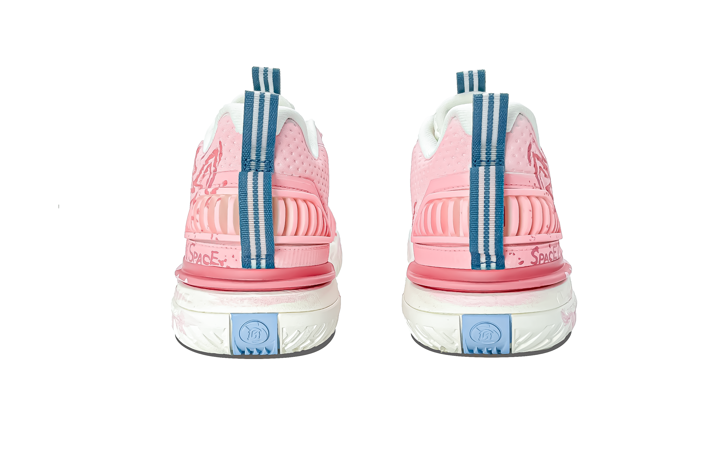 Li Ning Storm 2024 Cushioning Slip Resistant Breathable Low top Basketball Shoes Men’s Pink