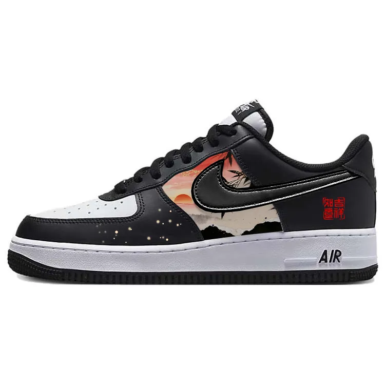 Nike Air Force 1 Slip Resistant, Abrasion Resistant, Lightweight Low top Skateboard Shoes Unisex White Black