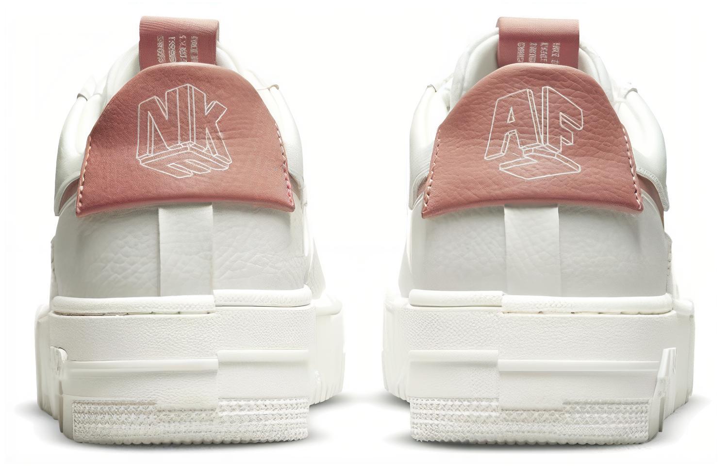 Женские кроссовки Nike Air Force 1 Pixel (белый / розовый) — фото 5