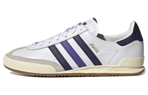 Adidas Originals Jeans Slip Resistant, Abrasion Resistant, Breathable Low top Skateboard Shoes Men's White