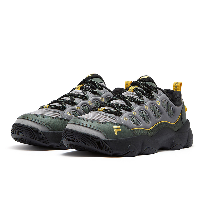 FILA FUSION WATERBEAR Bear Paw Shoe Vintage Basketball Shoes Men’s Black Gray
